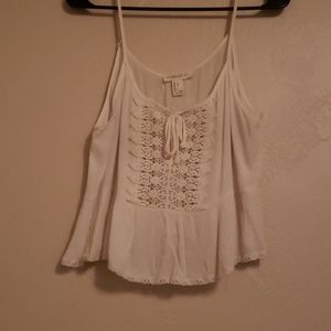 White Lacey Cami Top